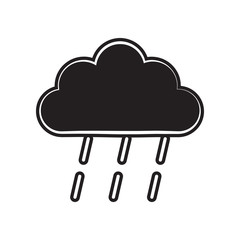 a sign of rainy weather icon. Element of Weather for mobile concept and web apps icon. Outline, thin line icon for website design and development, app development