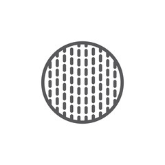 Moon vector icon. Element of weather for mobile concept and web apps illustration. Thin line icon for website design and development. Vector icon