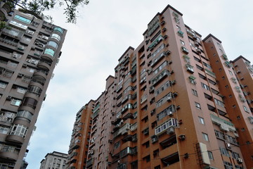 Fototapeta na wymiar residential area and building in Taiwan