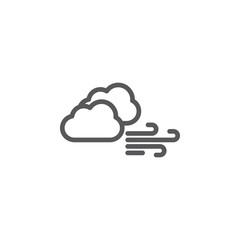 Clouds, wind vector icon. Element of weather for mobile concept and web apps illustration. Thin line icon for website design and development. Vector icon