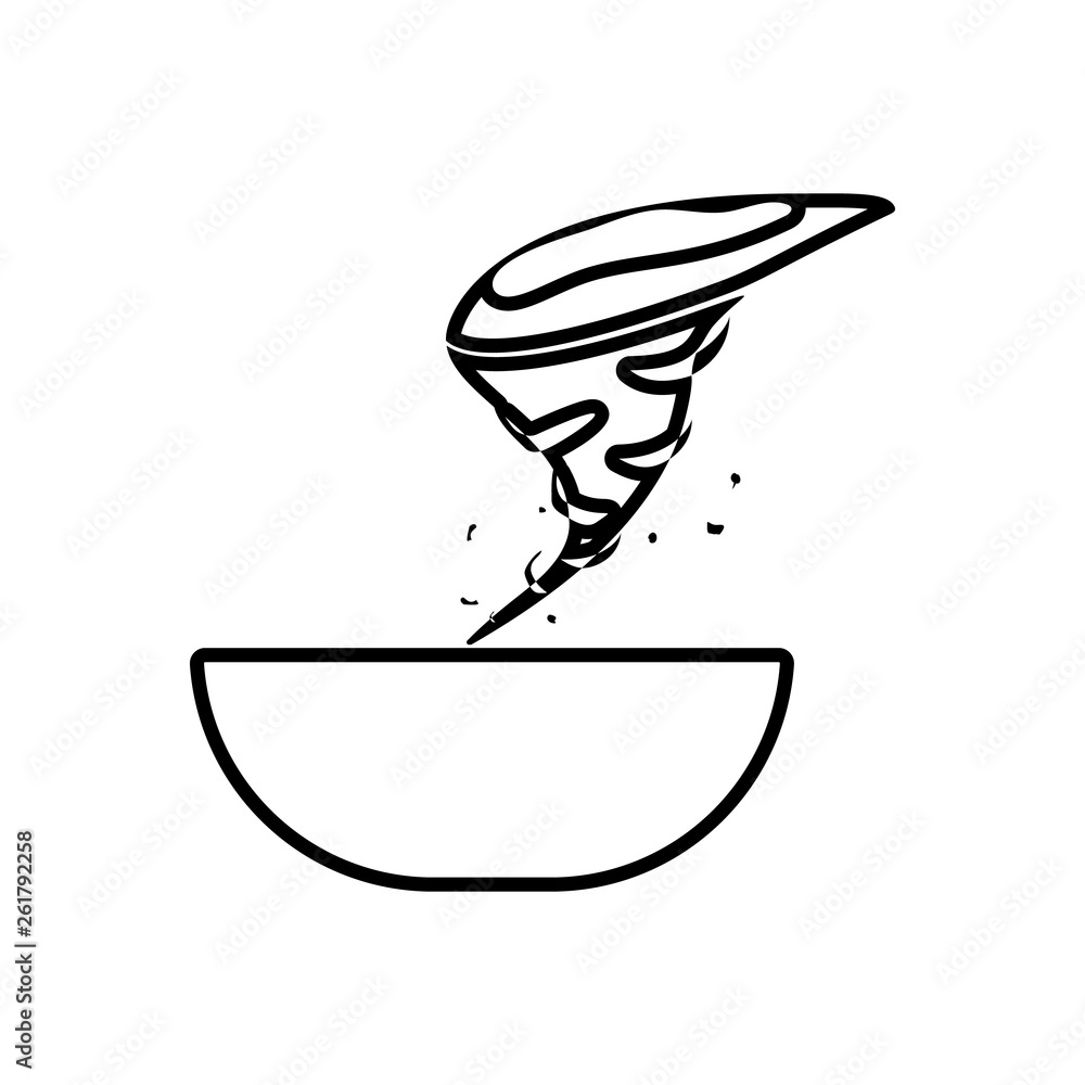 Poster hurricane sign icon. element of weather for mobile concept and web apps icon. outline, thin line ico