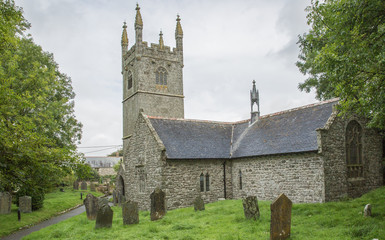 Fototapeta na wymiar Germoe 14th century Parish Church, Cornwall