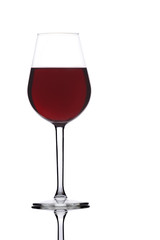 Glass of red wine