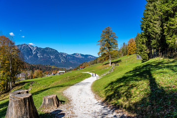 landscape near Garmisch Partenkirchen in Bavaria, Germany