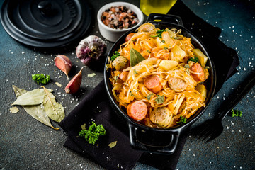 Bigos, stewed vegetables