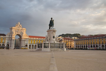 Fototapeta na wymiar Praca do Comercio Lisbon