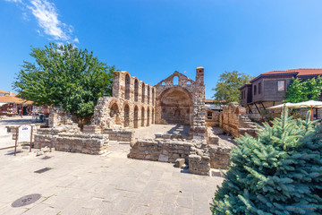 Fototapeta na wymiar Nessebar, Bulgaria, 09 August 2018 - Church of Saint Sophia in Nessebar Bulgaria