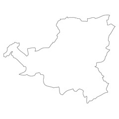 Schwyz. A map of the province of Switzerland
