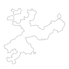 Solothurn. A map of the province of Switzerland
