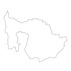 Obraz premium Zug. A map of the province of Switzerland