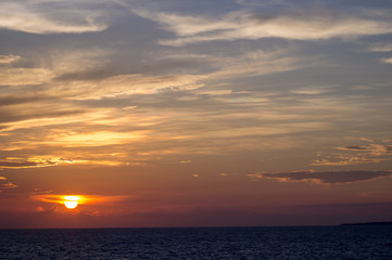 Blur sunset and sunrise.