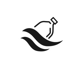 plastic bag icon vector 