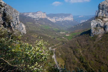 Blick in die Berge des Vercors in Frankreich