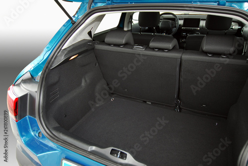 Empty trunk of the small passenger car