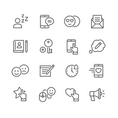 Vector icons of social networks