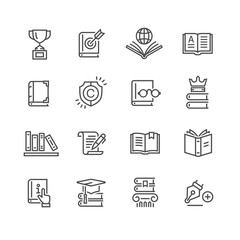 Book icon set
