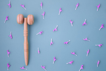 massage tools of a cosmetologist. face massagers