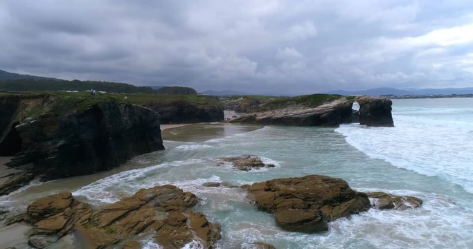 "Playa de las Catedrales" an amazing beach at North Spain in the community of Galicia.
