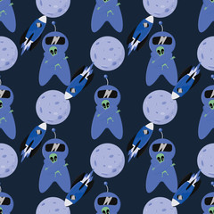 space seamless pattern