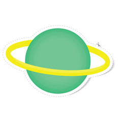 sticker planet vector