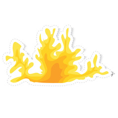seaweed sticker vector