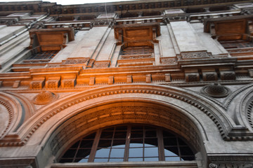 photos of some sections of a historic building in istanbul karakoy