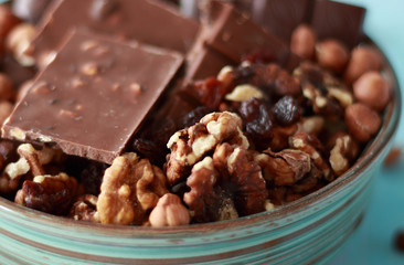 a plate with sweet treats