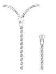 open and closed zipper © muuraa