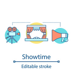 Showtime concept icon