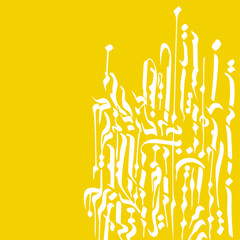 Gothic abstract calligraphy. Fraktur. Vector hand drawn illustraton. Letters background