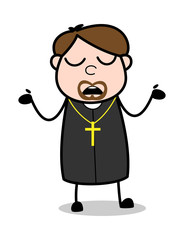 Unknown - Cartoon Priest Religious Vector Illustration
