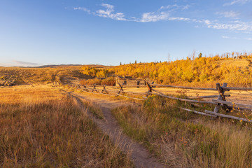 Scenic Teton Autumn Landscape