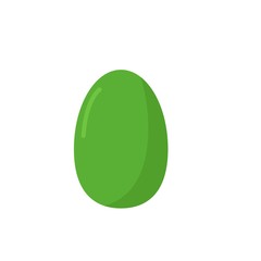  Easter egg. Flat icon. Vector illustration.