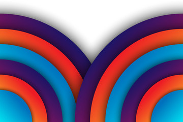 Obraz premium Colorful Geometric Papercut Background