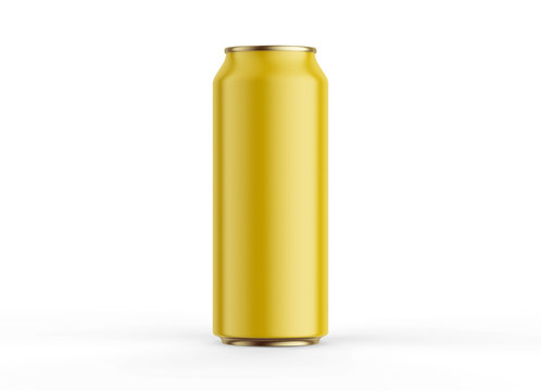 Smarty Aluminum can mockup isolated on background. 500ml aluminum soda can mock up.Mockup