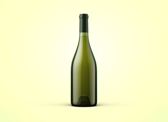 Wine bottle on background. Product packaging brand design. Mock up drink with place for you lable...