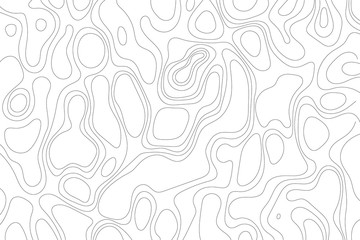 Abstract topographic map lines. Vector illustration .