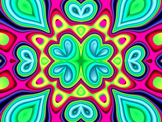 Beautiful abstract cover for art projects, cards, business, posters. 3D illustration, computer-generated fractal