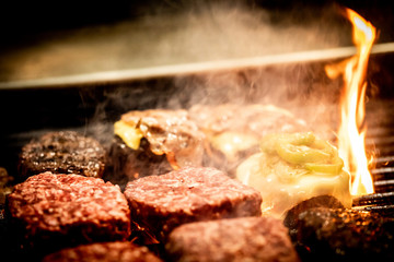 Fast food hamburger 