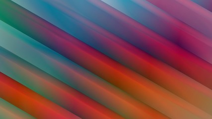 Abstract 16:9 size background with light diagonal shapes. Colorful layers fluid motion design.