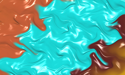 Beautiful abstract cover for art projects, cards, business, posters. 3D illustration, computer-generated fractal