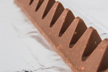 chocolate on isolated white background