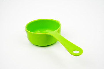 1/2 cup equals to 125 ml measuring cup isolated on white background