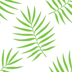 Nature seamless pattern. Hand drawn abstract tropical summer background