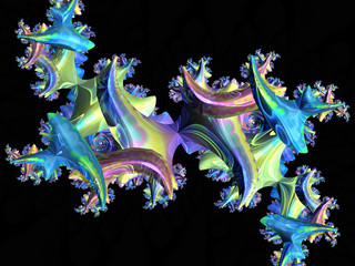 Beautiful abstract background for art projects, cards, business, posters. 3D illustration, computer-generated fractal