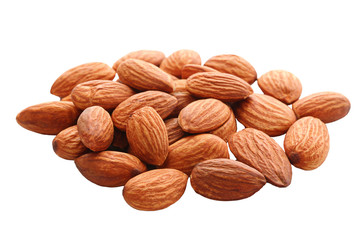 Almond isolated on white background