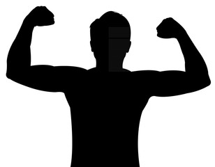 Fototapeta premium a man body silhouette vector