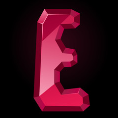 Ruby letter E