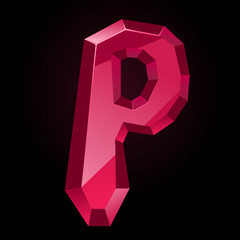 Ruby letter P