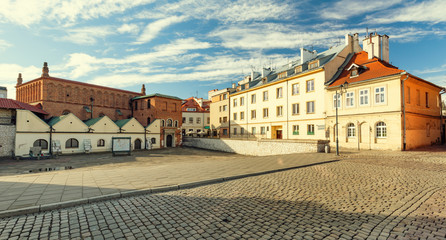Fototapeta Krakow, the Jewish quarter with the historic synagogue obraz